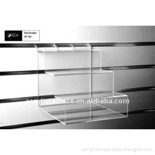 Clear Slatwall Step Display